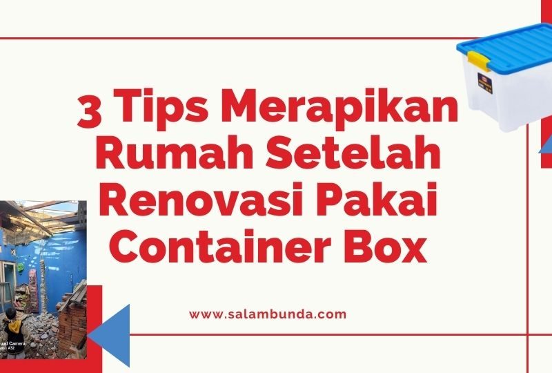 merapikan rumah setelah renovasi
