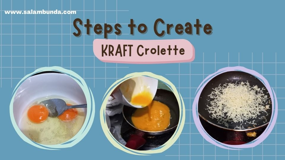 langkah pembuatan KRAFT crolette
